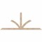Ekena Millwork Richland Smooth Timber Gable Bracket, Douglas Fir, 84"W x 35"H x 3 1/2"D x 3 1/2"F, 10/12 Pitch GBW084X35X0404RIC00SDF - alternate 1